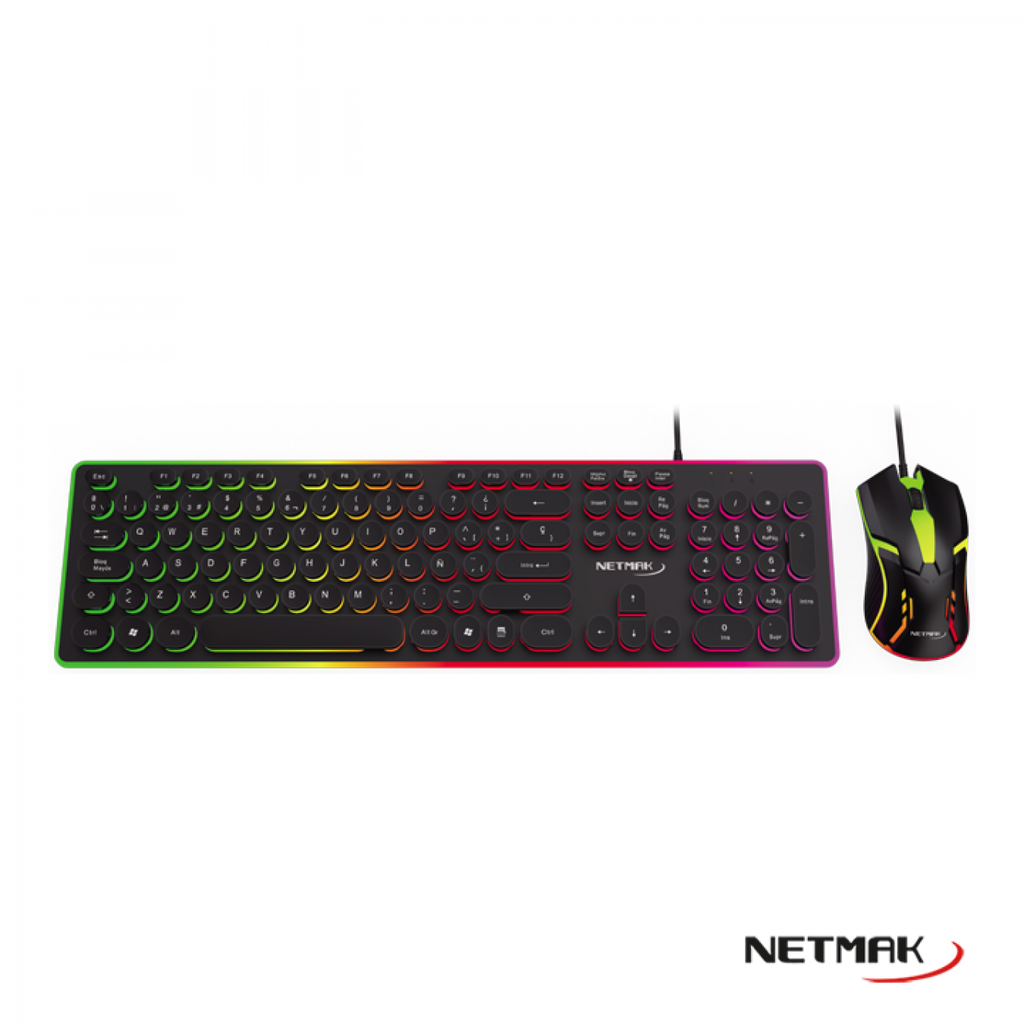 NETMAK NM-VORTEX MOUSE + TECLADO GAMER