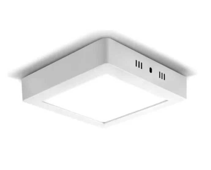 Novoled Plafon Panel Led De Aplicar Cuadrado 24W Calido 3000K Nov-Par24C