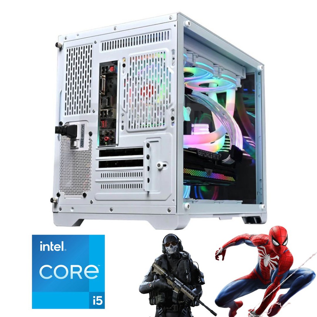 PC ARMADA GAMER MERX POLAR BEAR INTEL I5 11400 RAM 16GB RGB M.2 1TB+  FUENTE 700W 80+ 4 COOLER ARGB + SISTEMA