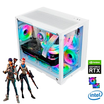 [8635] PC ARMADA GAMER MERX POLAR BEAR INTEL I5 11400F RAM 32GB RGB M.2 1TB+ RTX 4060 8GB  + FUENTE 650W 80+ BRONZE + 4 COOLER ARGB + SISTEMA