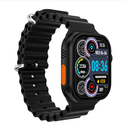 LAXASFIT I9 ULTRA MAX SMARTWATCH CASE BLACK SILICONE BLACK STRAP co2i9ulmaxbb