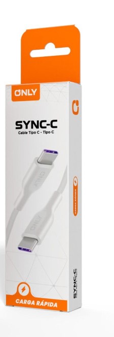 Xaea Only Sync-C Cable Tipo C A Tipo C Carga Rapida Largo 1Mt