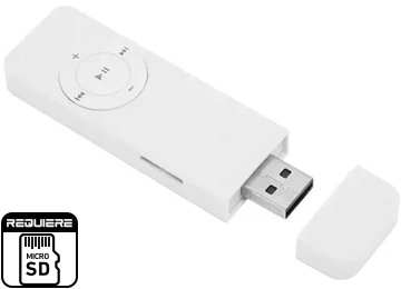 REPRODUCTOR MP3 RECARGABLE MICRO-SD (NO TRAE MEMORIA SD NI AURICULARES )