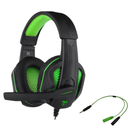 T-DAGGER AURICULAR GAMER COOK CON ADAPTADOR T-RGH100-1 - PC Y PS4