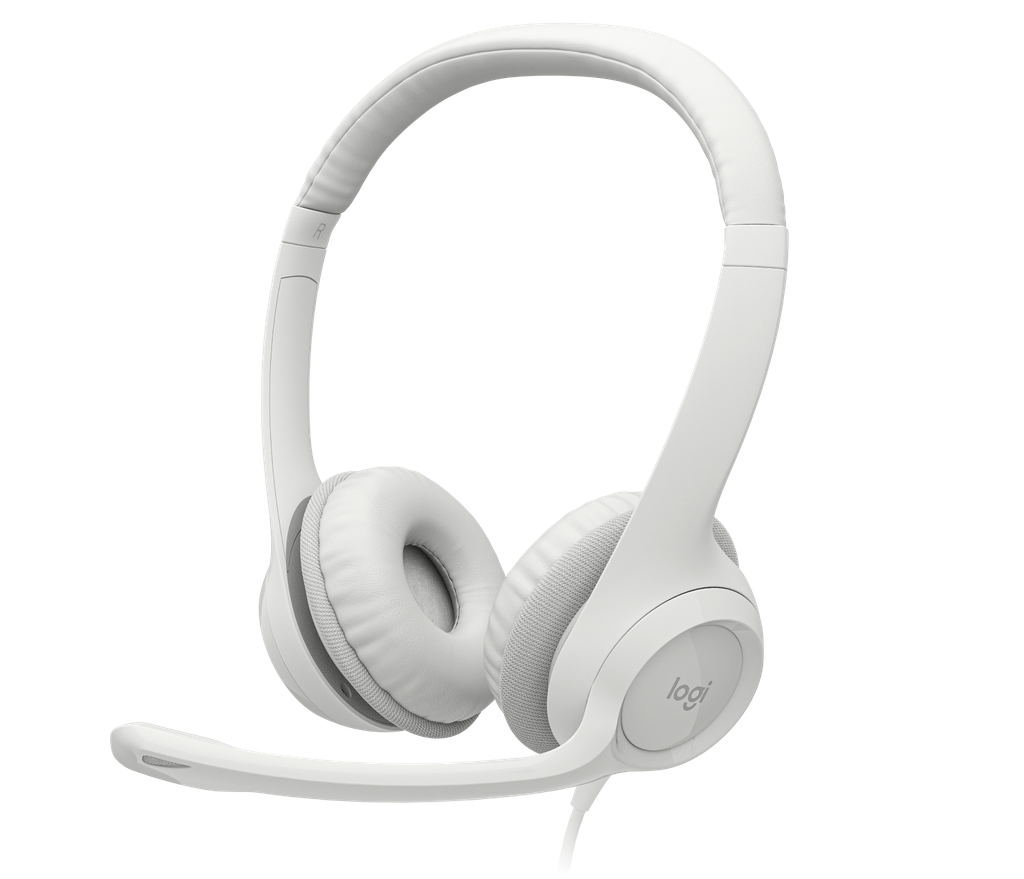 LOGITECH H390 - AURICULAR USB CON MICROFONO WHITE