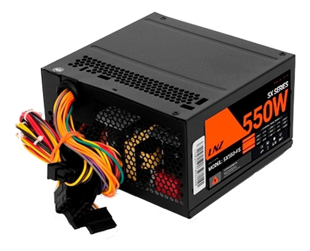 Lnz Fuente 550W Xs550-Ps +12V 32A 1X24 Pines 1X4 Pines 3X  Sata 2X Molex