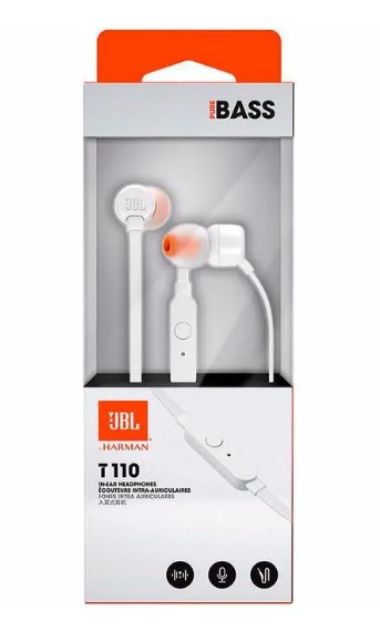 JBL AURICULAR T110 WHITE