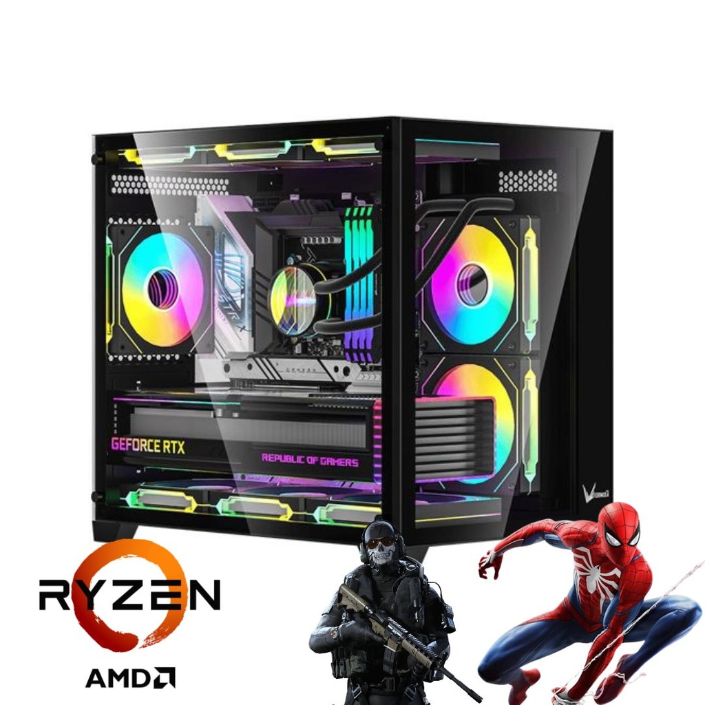 PC GAMER ARMADA RYZEN 5 8500G AM5 32GB RAM M.2 1TB FUENTE 700W 80+ BRONZE CRYSTAL Z1 FORMULA V