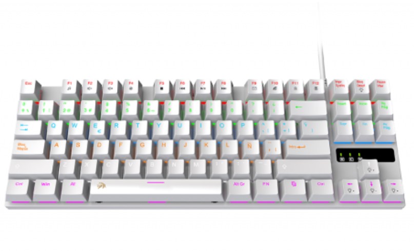 NETMAK NM-SKILL-W TECLADO MECANICO 80% BLANCO