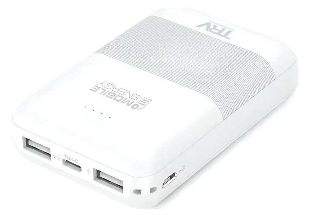 Trv Power Bank Bateria Externa Bbp103 5.000 Mah Salida Usb Y Tipo C