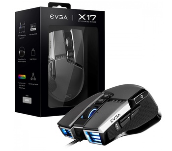 [8937] EVGA X17 MOUSE GAMER GREY RGB USB