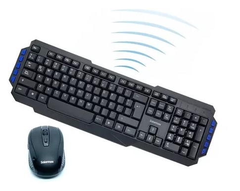 SOLARMAX KM304W+MW200 COMBO TECLADO MOUSE INALAMBRICO USB