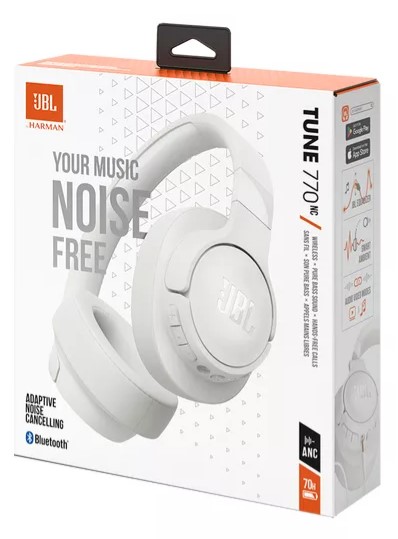 JBL T770NC NOISE CANCELLING BLANCO AURICULAR BLUETOOTH