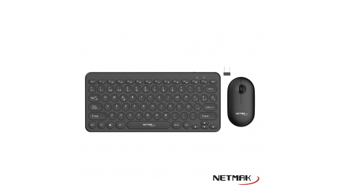 NETMAK NM-KB850 KIT MOUSE + TECLADO INALAMBRICO NEGRO