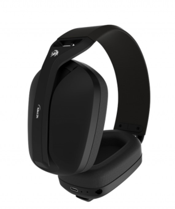 NETMAK AURICULAR GAMER NM-N35 INALAMBRICO TRI MODO 2.4GHZ/BLUETOOTH/AUX NEGRO  - MIC DESMONTABLE