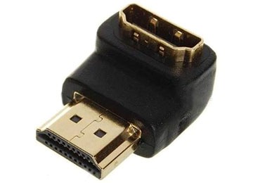 Adaptador Hdmi Macho A Hdmi Hembra Forma L 90 Grados 