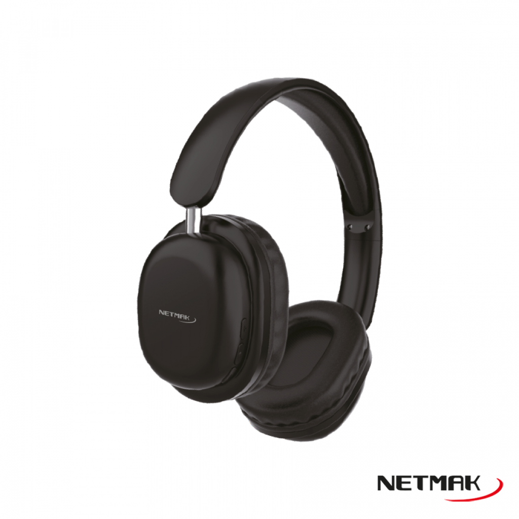 NETMAK AURICULAR BT PLEGABLE NEGRO NM-LIVE