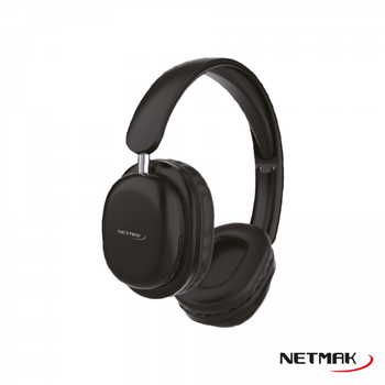 [9027] NETMAK AURICULAR BT PLEGABLE NEGRO NM-LIVE