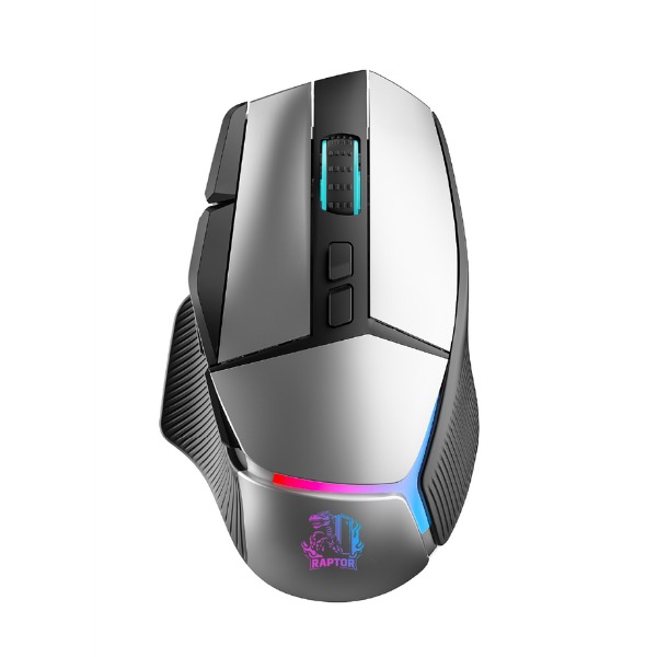 Raptor Gamer Mouse Storm Grip 9 Botones 8000 Dpi Retroiluminado