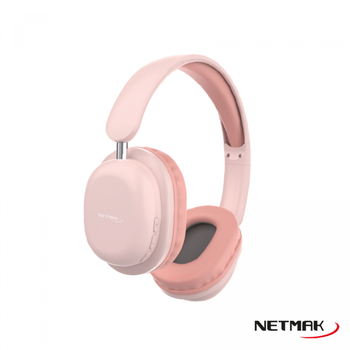 [9037] NETMAK AURICULAR BT PLEGABLE ROSA NM-LIVE-P