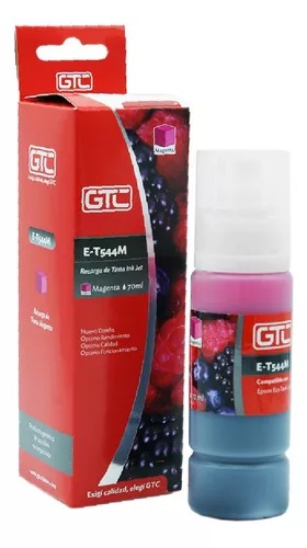 Gtc Tinta Alternativa Epson 504/544 Magenta Serie L Sistema Continuo Ink Jet 70Ml L3110 L3150 L5190  