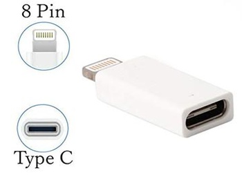 [9085] ADAPTADOR APPLE LIGHTNING M A USB TIPO C H ALTERNATIVO