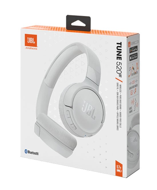 JBL AURICULAR T520 BLUETOOTH BLANCO 