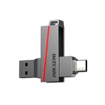 [9220] HIKSEMI PENDRIVE 64GB E307C DUAL SLIM USB 3.0 / USB TYPE C OTG