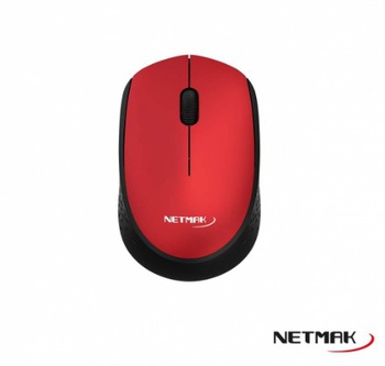 [9255] NETMAK NM-M680-R MOUSE USB INALAMBRICO COLOR RED ROJO