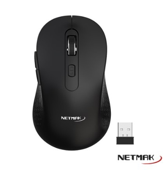 [9265] NETMAK NM-M690 MOUSE INALAMBRICO WIRELESS 2.4 GHZ + BLUETOOTH COLOR NEGRO BLACK