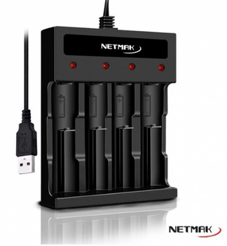 [9270] NETMAK NM-CH5 CARGADOR DE PILAS USB AA / AAA