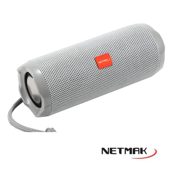 [9277] NETMAK NM-FLOW-S - PARLANTE PORTATIL BLUETOOTH 10W COLOR GRIS