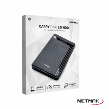 [9279] NETMAK NM-CASE-2 CARRY DISK PARA DISCOS 2.5" HDD/SSD USB 2.0