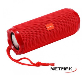 [9283] NETMAK NM-FLOW-R PARLANTE PORTATIL BLUETOOTH 10W COLOR ROJO