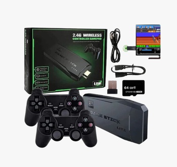 [9287] CONSOLA JUEGOS M8 HDMI - 20000 JUEGOS PS1 SEGA ARCADE FAMILY ATARI 2 JOYSTICKS INALAMBRICOS 2XAAA - NO INCLUIDAS - USB AL TV