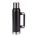 TERMO ACERO 1.2LT FLASK PICO CEBADOR NEGRO LISO SIMIL STANLEY