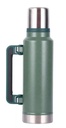 TERMO ACERO 1.2LT FLASK PICO CEBADOR VERDE LISO SIMIL STANLEY