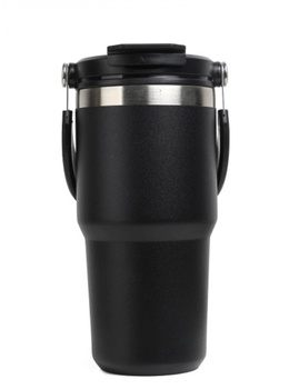 [9353] VASO ACERO TERMICO 21C 600ML NEGRO LISO TIPO STANLEY