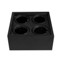 MACROLED APCAR-X4-CN - SPOT PLAFON CARDONICO AR111 X 4 NEGRO (OUTLET)