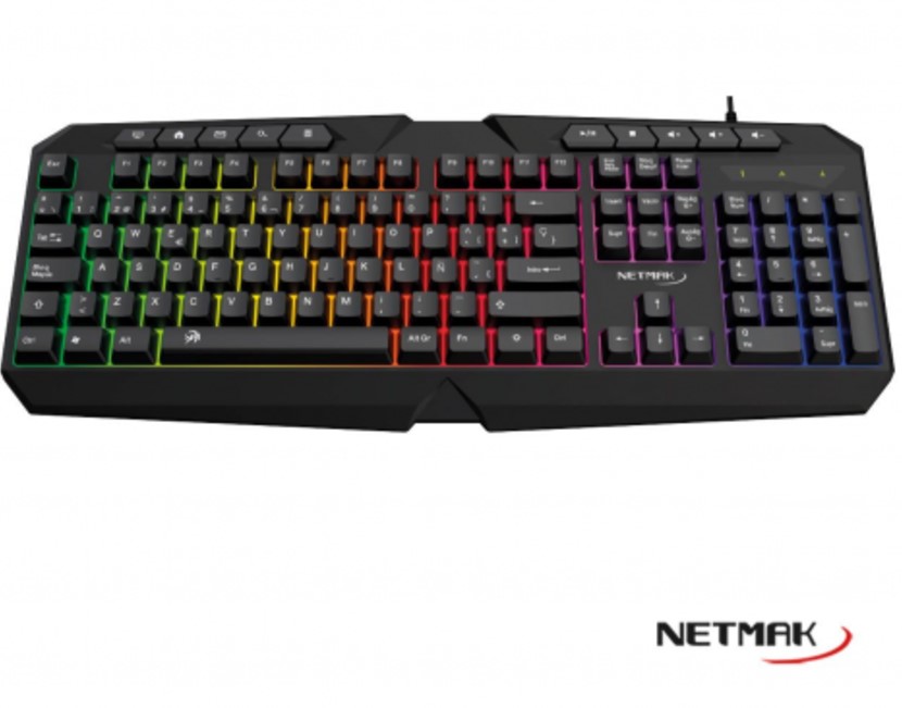 NETMAK NM-X402 TECLADO GAMER RETROILUMINADO USB