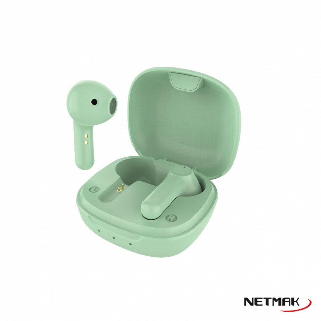 NETMAK NM-MIKO-G AURICULAR BT TWS TOUCH VERDE