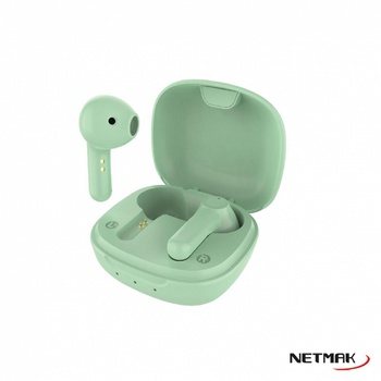 [9466] NETMAK NM-MIKO-G AURICULAR BT TWS TOUCH VERDE