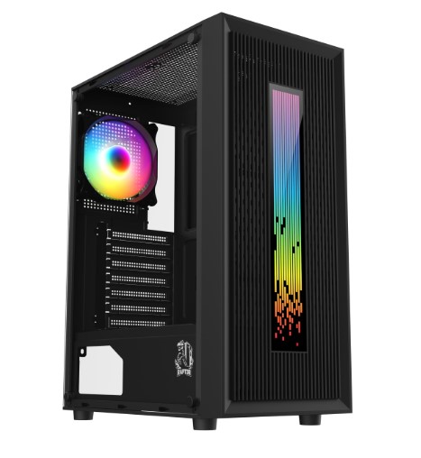 RAPTOR GABINETE VORTEX TG MID TOWER RGB COOLER FAN X 1 LED FRONT