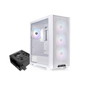 THERMALTAKE GABINETE TT H390 MID-TOWER TG FAN ARGB X4 SNOW WHITE C/FUENTE 750W 80 PLUS BRONZE