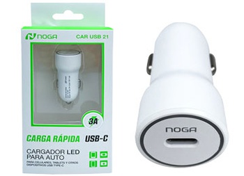 [9596] CARGADOR 12V A 5V 3A 9V 2.2A 15W USB TIPO C NOGANET CAR USB 21 PARA AUTO