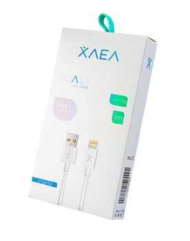 [9751] XAEA QUALY CABLE USB A LIGHTNING 1 MT 4.4A