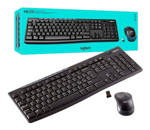 [1112] LOGITECH MK270 - TECLADO Y MOUSE WIRELESS INALAMBRICO USB