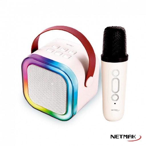 [10283] Netmak Nm-Buddy Mini Parlante Karaoke Bluetooth Con Micrófono