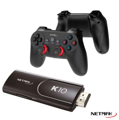 [10294] Netmak Nm-K10-W Mini Consola 4K Hdmi Tv 40.000 Juegos