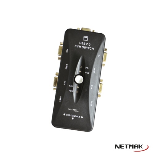 [10297] Netmak Nm-Kvm4 Switch Kvm 4 Puertos Usb Vga